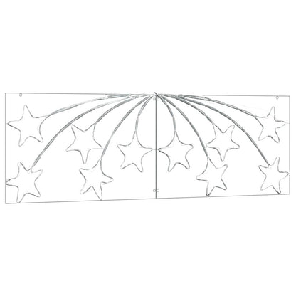 Kerstster met 432 LED Multikleur 180 x 57 cm PVC