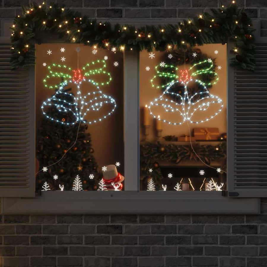 Kerstbel met 144 LED Multikleur 56 x 46 cm PVC