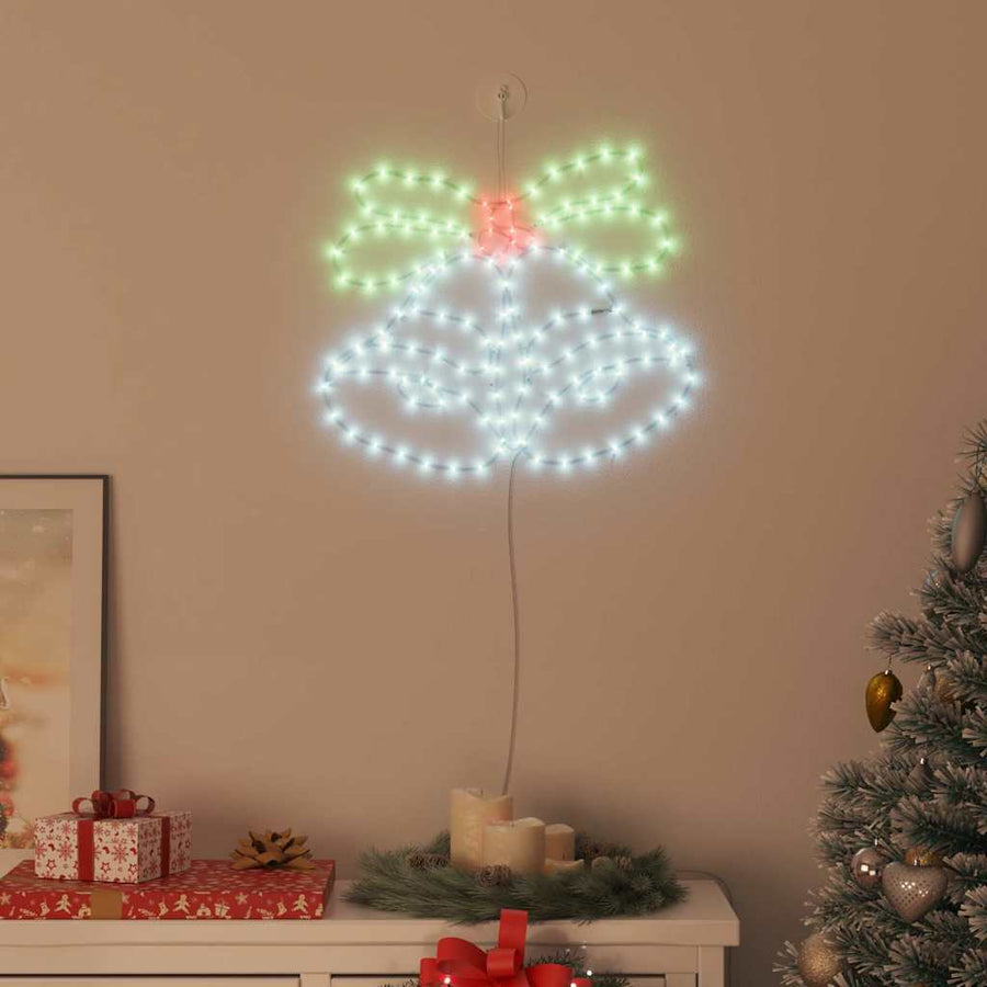 Kerstbel met 144 LED Multikleur 56 x 46 cm PVC