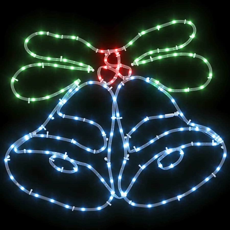 Kerstbel met 144 LED Multikleur 56 x 46 cm PVC