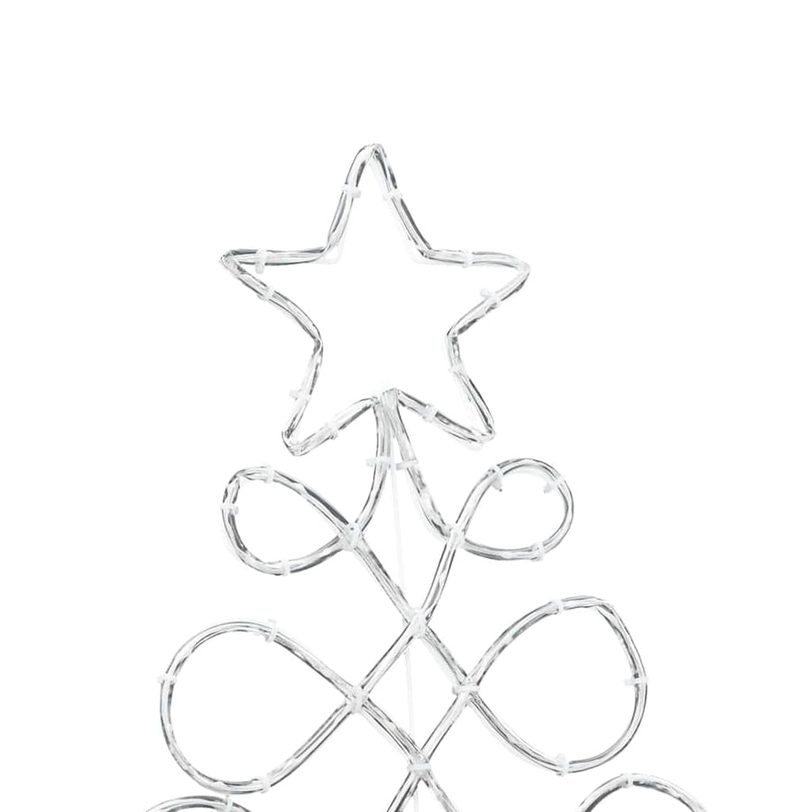 Kerstboomvormige lamp met 144 LED Multikleur 80 x 56 cm PVC