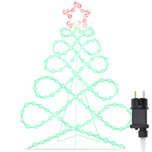Kerstboomvormige lamp met 144 LED Multikleur 80 x 56 cm PVC
