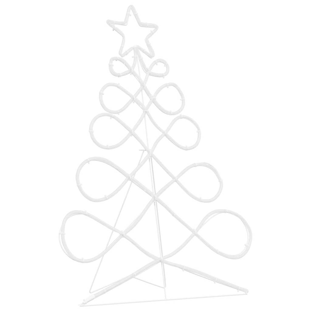 Kerstboomvormige lamp met 144 LED Multikleur 80 x 56 cm PVC