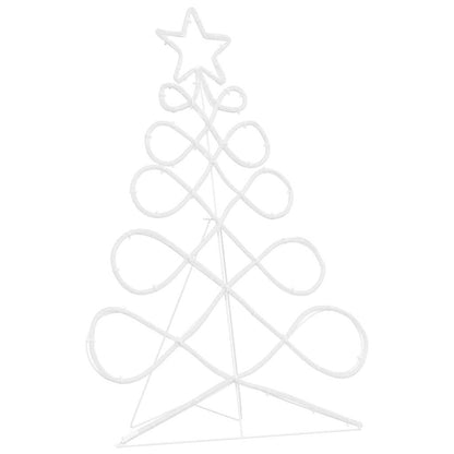 Kerstboomvormige lamp met 144 LED Multikleur 80 x 56 cm PVC