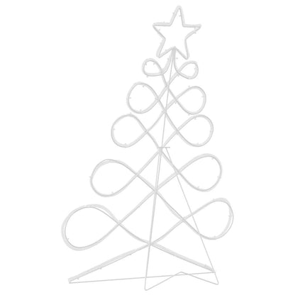 Kerstboomvormige lamp met 144 LED Multikleur 80 x 56 cm PVC