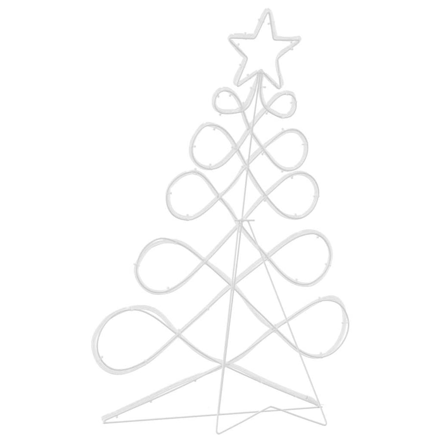 Kerstboomvormige lamp met 144 LED Multikleur 80 x 56 cm PVC