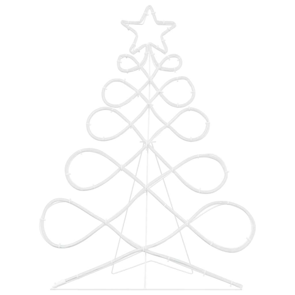 Kerstboomvormige lamp met 144 LED Multikleur 80 x 56 cm PVC
