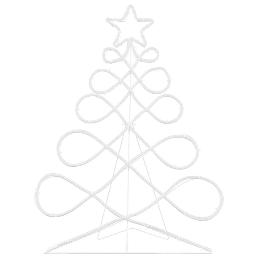 Kerstboomvormige lamp met 144 LED Multikleur 80 x 56 cm PVC