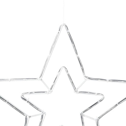 Kerstster met 72 LED Koud Wit 51.5 x 50 x 0.65 cm IJzer