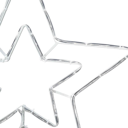 Kerstster met 72 LED Koud Wit 51.5 x 50 x 0.65 cm IJzer