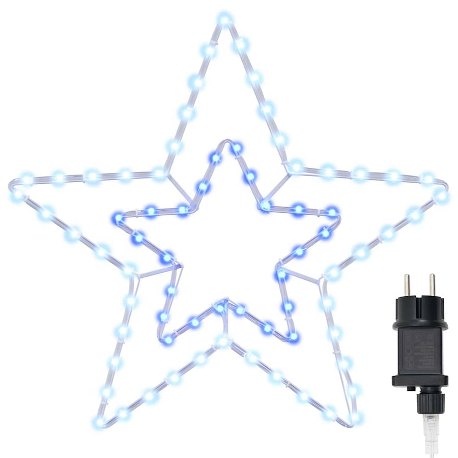 Kerstster met 72 LED Koud Wit 51.5 x 50 x 0.65 cm IJzer