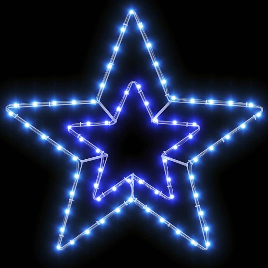 Kerstster met 72 LED Koud Wit 51.5 x 50 x 0.65 cm IJzer