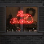 Kerstdecoratie LED 99x55x13 cm rood