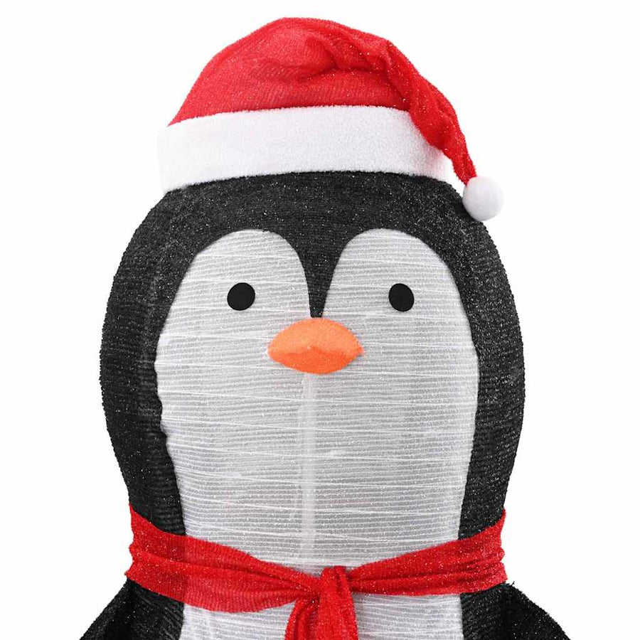 Sneeuw Pinguïn Figuur Warmwit 78 x 88 x 180 cm Stof