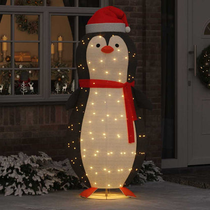 Sneeuw Pinguïn Figuur Warmwit 78 x 88 x 180 cm Stof