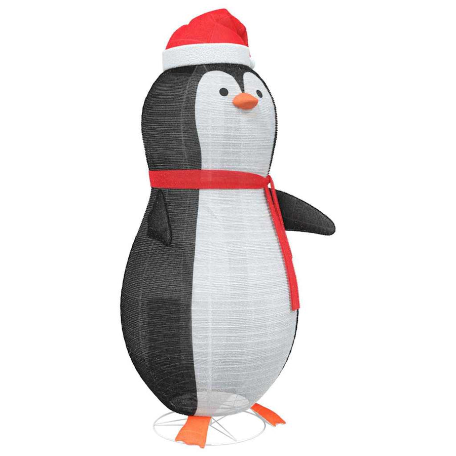 Sneeuw Pinguïn Figuur Warmwit 78 x 88 x 180 cm Stof