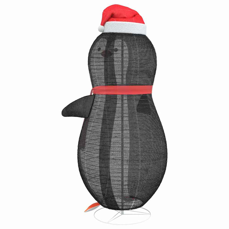 Sneeuw Pinguïn Figuur Warmwit 78 x 88 x 180 cm Stof