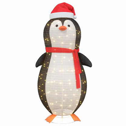 Sneeuw Pinguïn Figuur Warmwit 78 x 88 x 180 cm Stof