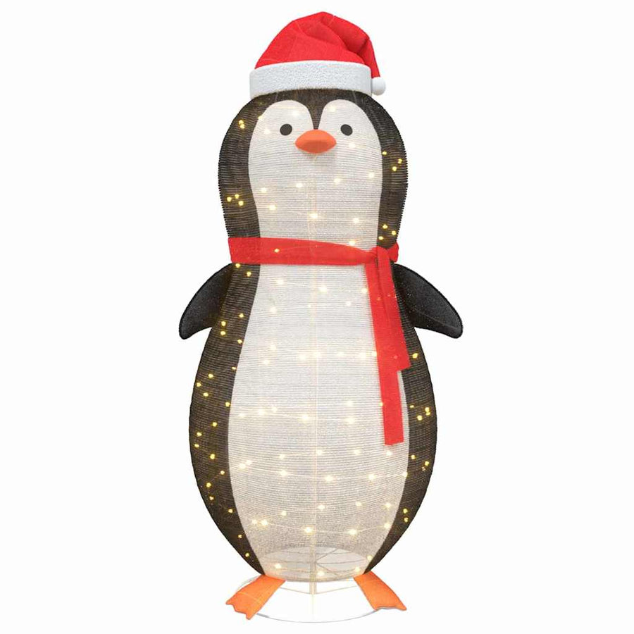 Sneeuw Pinguïn Figuur Warmwit 78 x 88 x 180 cm Stof