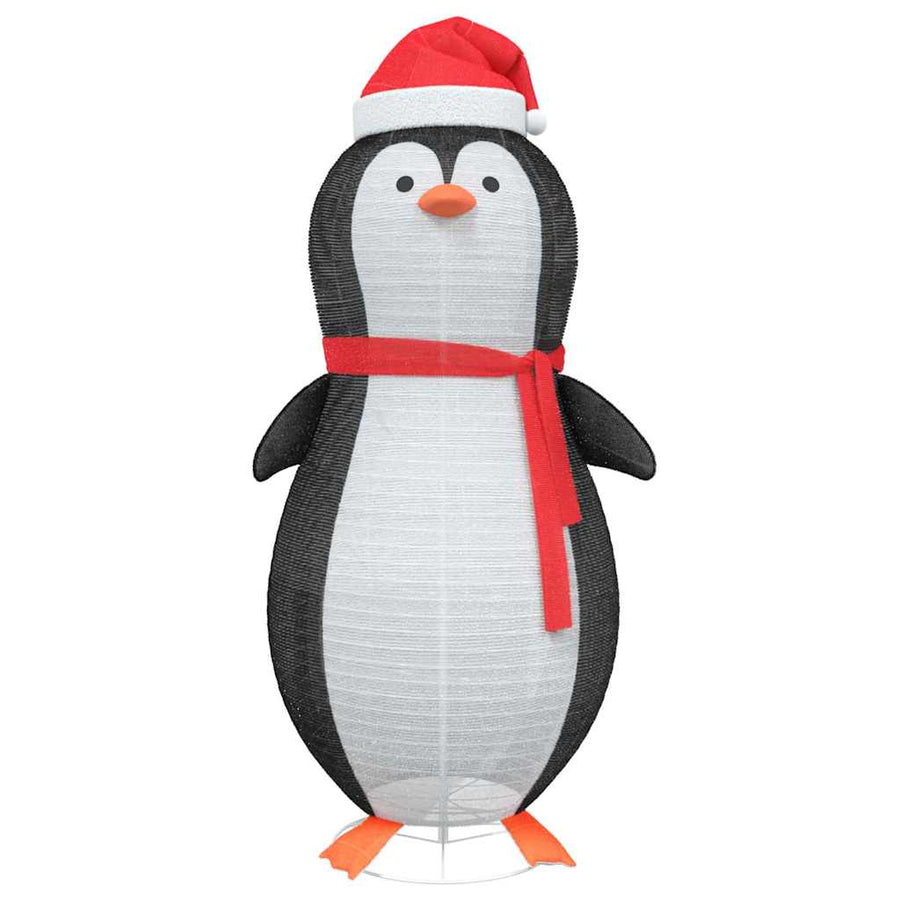 Sneeuw Pinguïn Figuur Warmwit 78 x 88 x 180 cm Stof