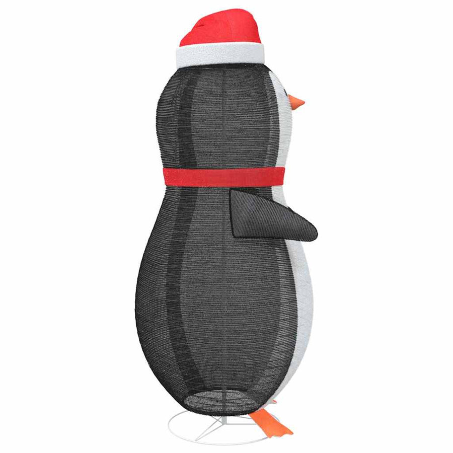 Sneeuw Pinguïn Figuur Warmwit 78 x 88 x 180 cm Stof
