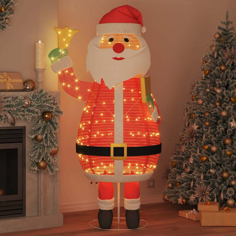 Kerstman met 200 LED Warmwit 100 x 180 cm Stof