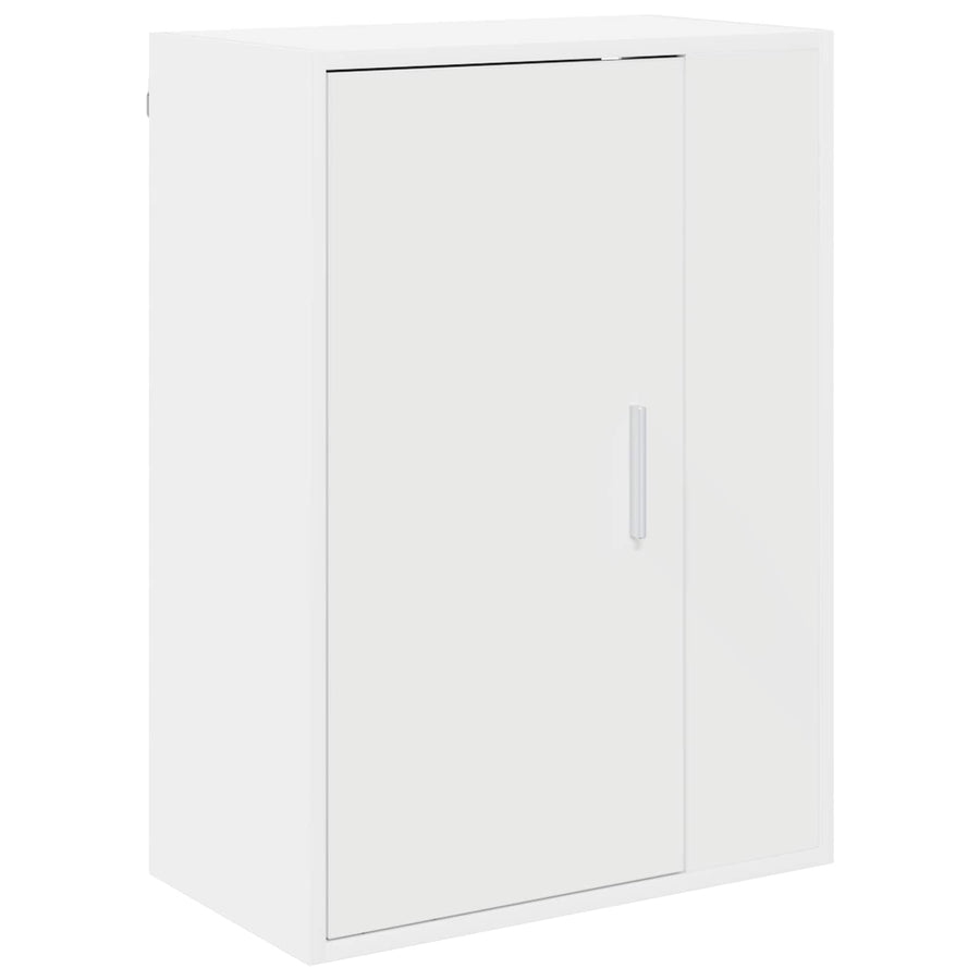 Tv-meubelset Wandgemonteerd 4 pcs Wit Bewerkt hout