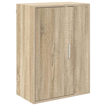 Tv-meubelset Wandgemonteerd 4 pcs Sonoma Eiken Bewerkt hout