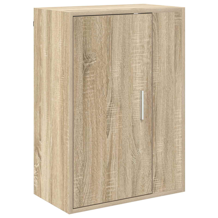 Tv-meubelset Wandgemonteerd 4 pcs Sonoma Eiken Bewerkt hout