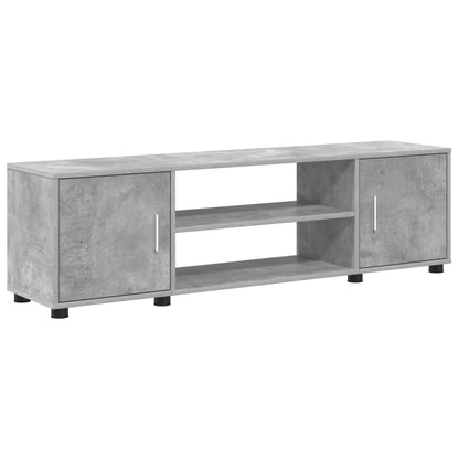 Tv-meubelset Wandgemonteerd 4 pcs Beton Grijs Bewerkt hout