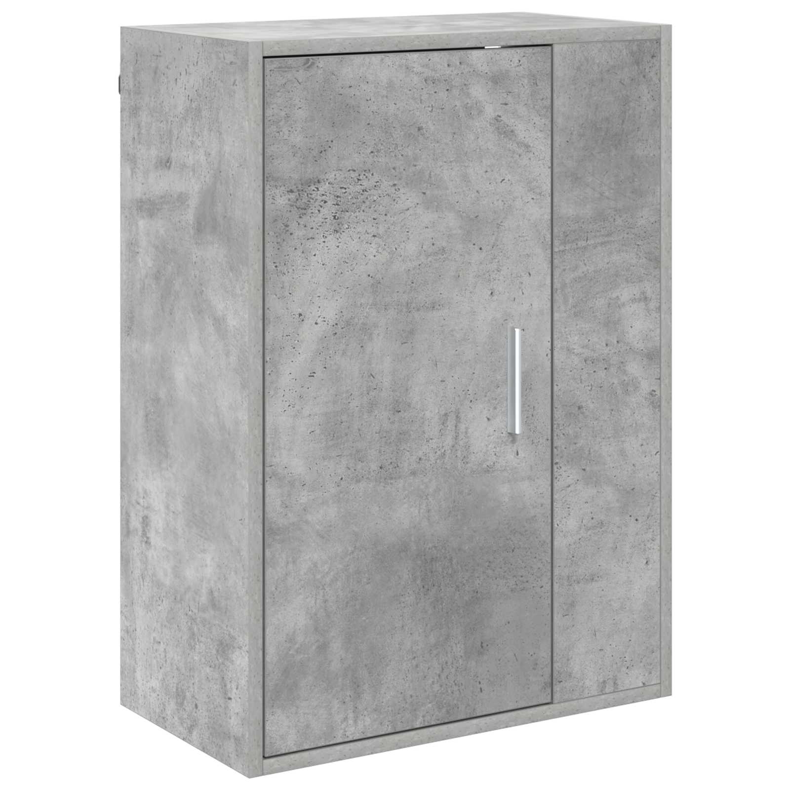Tv-meubelset Wandgemonteerd 4 pcs Beton Grijs Bewerkt hout