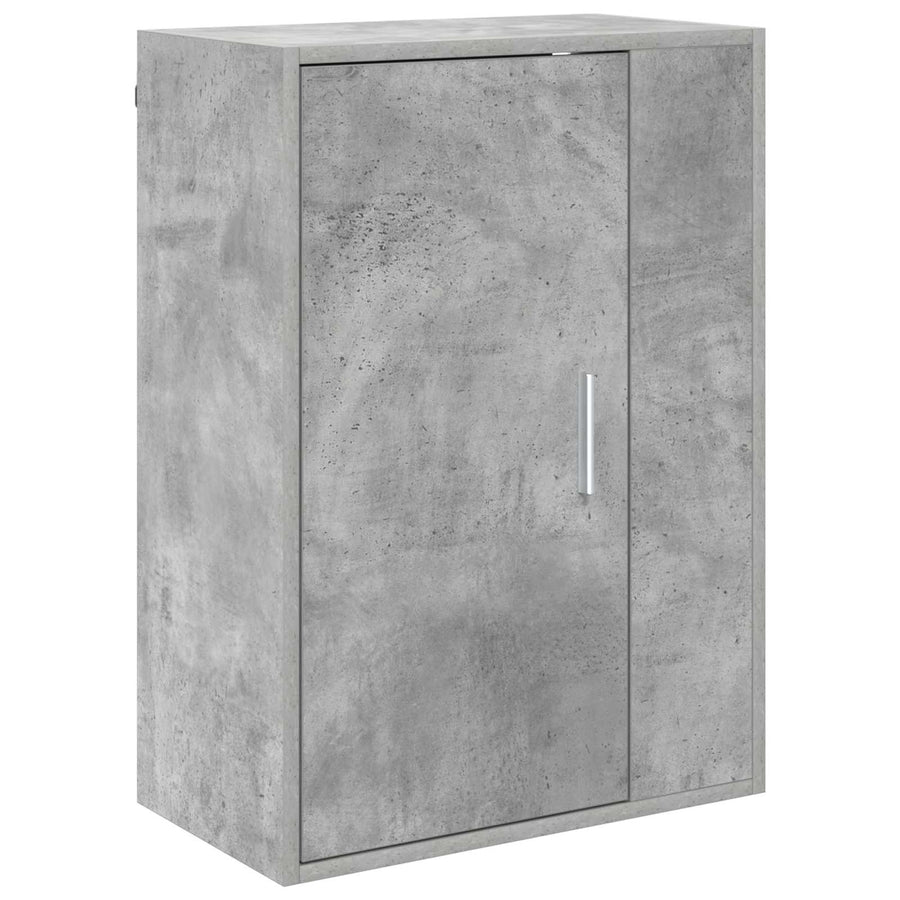 Tv-meubelset Wandgemonteerd 4 pcs Beton Grijs Bewerkt hout