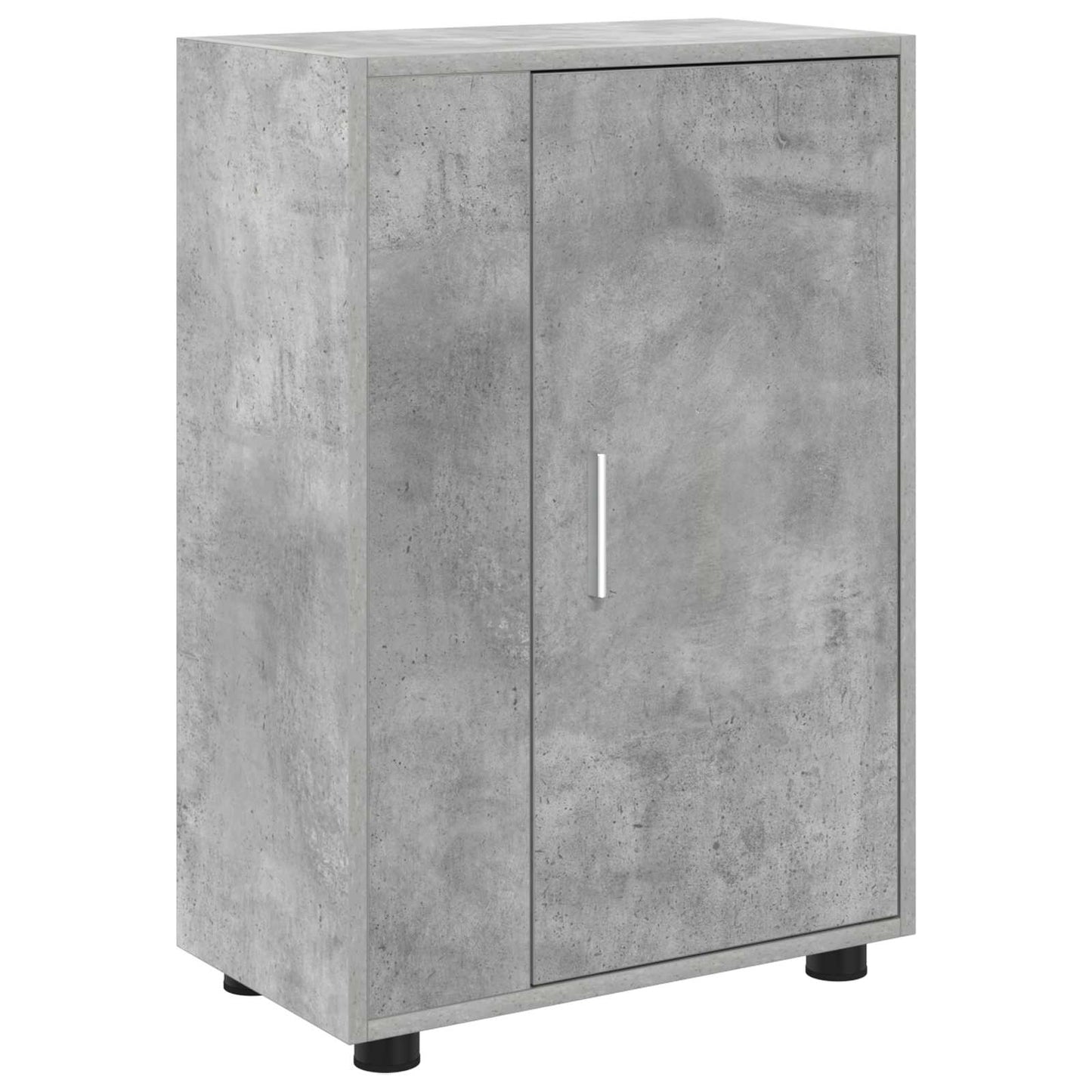 Tv-meubelset Wandgemonteerd 4 pcs Beton Grijs Bewerkt hout