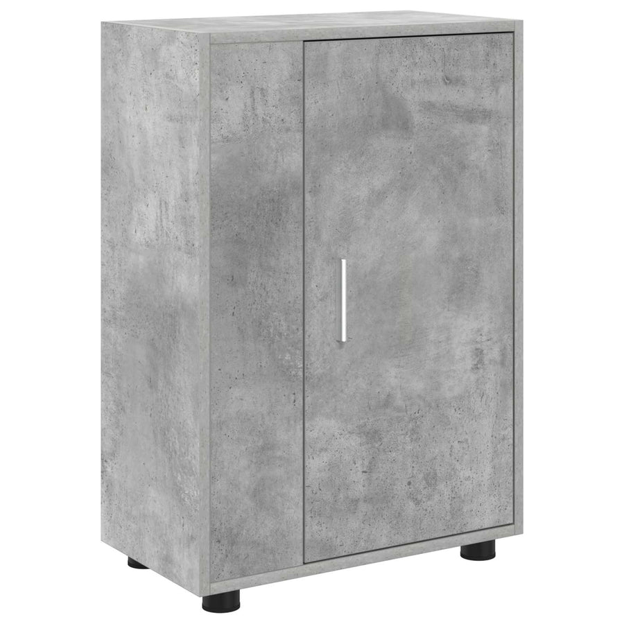 Tv-meubelset Wandgemonteerd 4 pcs Beton Grijs Bewerkt hout
