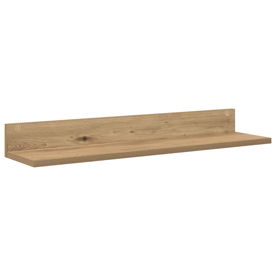 Tv-meubelset Wandgemonteerd 4 pcs Artisan Eiken Bewerkt hout