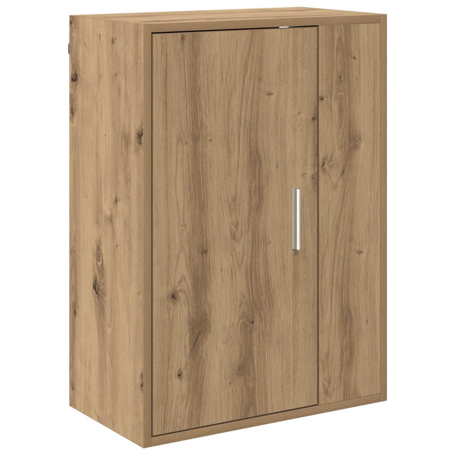 Tv-meubelset Wandgemonteerd 4 pcs Artisan Eiken Bewerkt hout