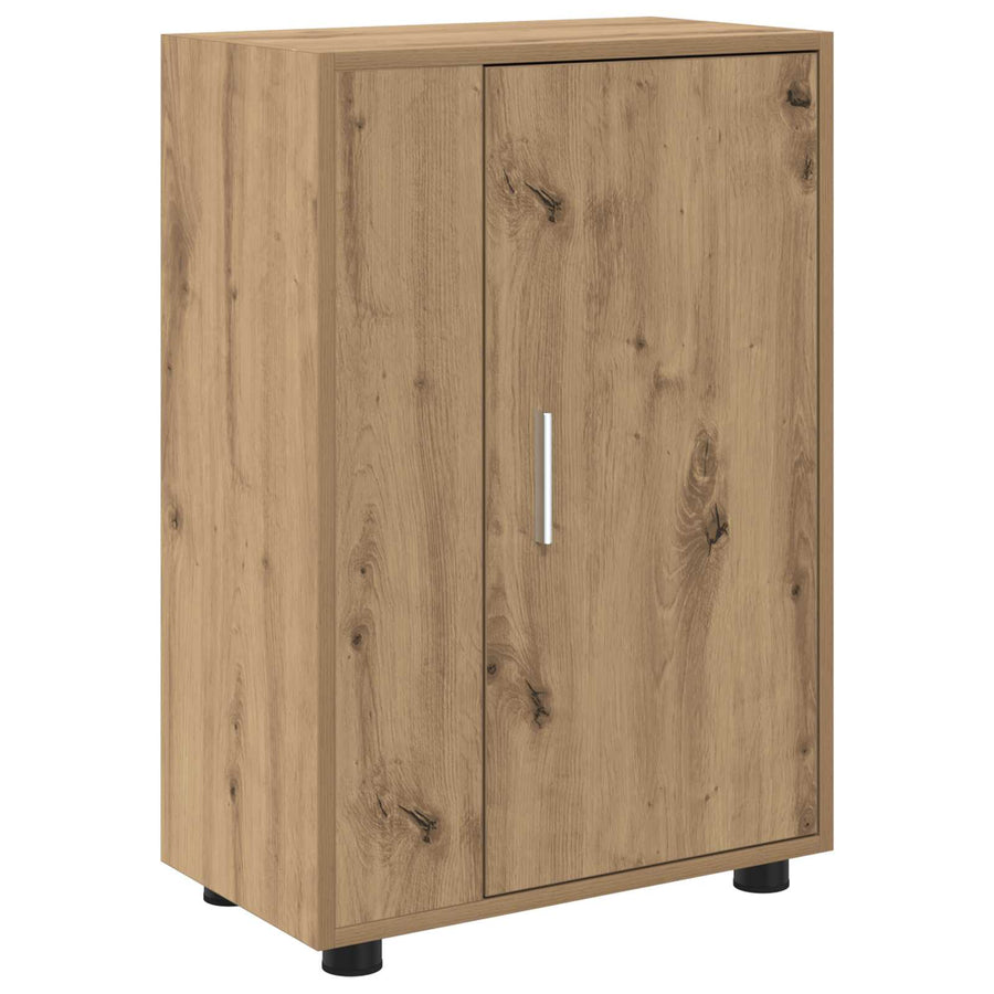 Tv-meubelset Wandgemonteerd 4 pcs Artisan Eiken Bewerkt hout