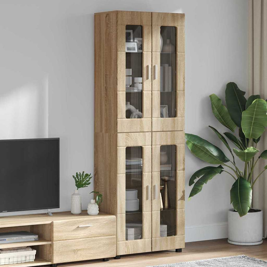 Hoge kast met plank Sonoma Eiken 60 x 35 x 182 cm Bewerkt hout