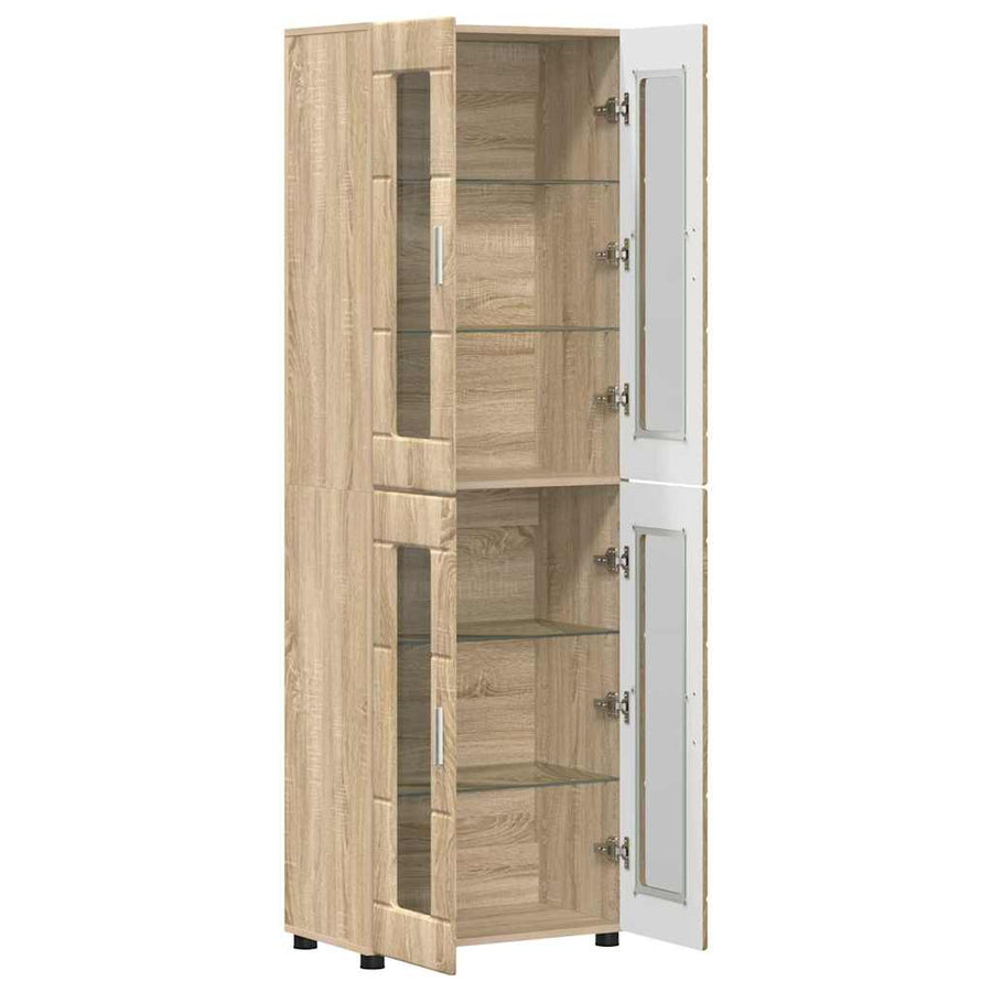 Hoge kast met plank Sonoma Eiken 60 x 35 x 182 cm Bewerkt hout