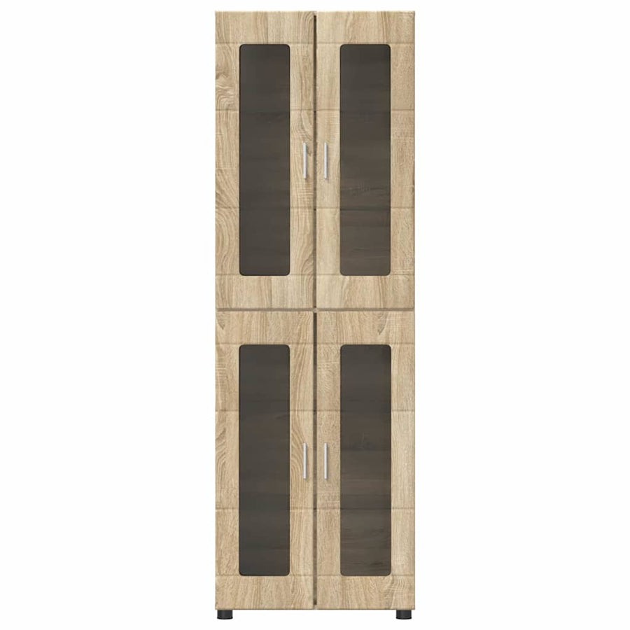 Hoge kast met plank Sonoma Eiken 60 x 35 x 182 cm Bewerkt hout