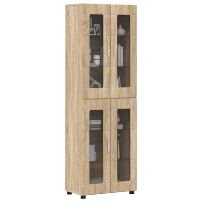 Hoge kast met plank Sonoma Eiken 60 x 35 x 182 cm Bewerkt hout