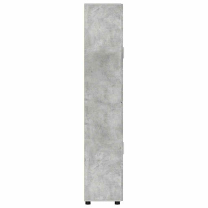 Hoge kast met plank Beton Grijs 60 x 35 x 182 cm Bewerkt hout