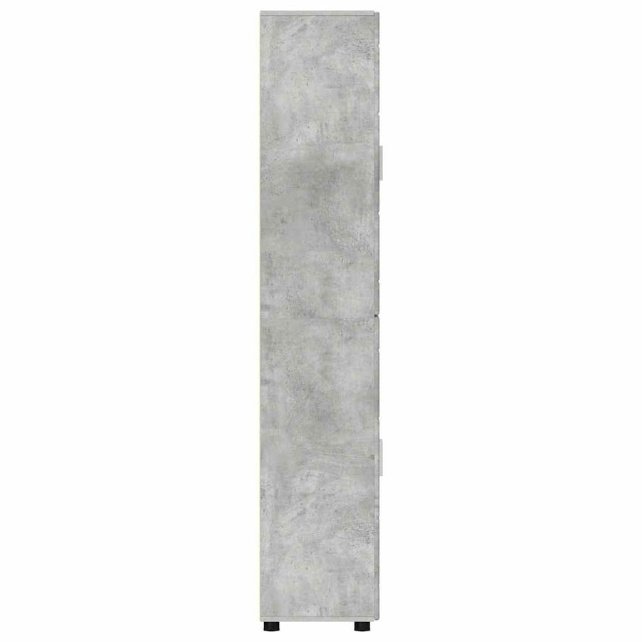 Hoge kast met plank Beton Grijs 60 x 35 x 182 cm Bewerkt hout