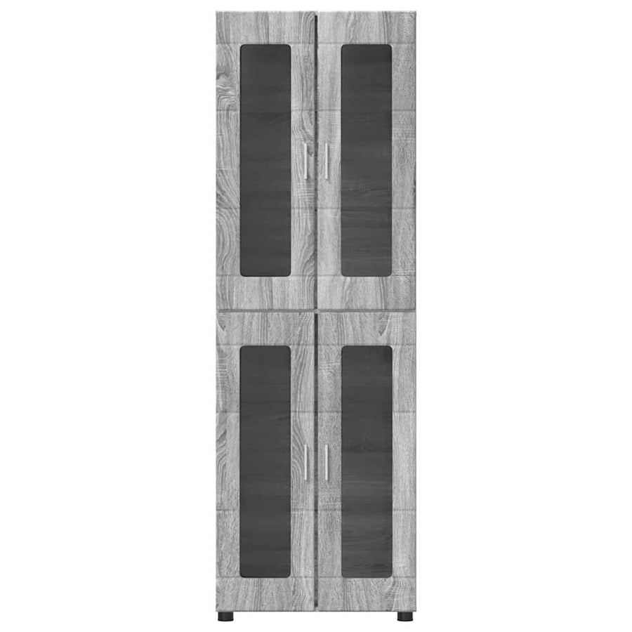 Hoge kast met plank Grijs Sonoma 60 x 35 x 182 cm Bewerkt hout