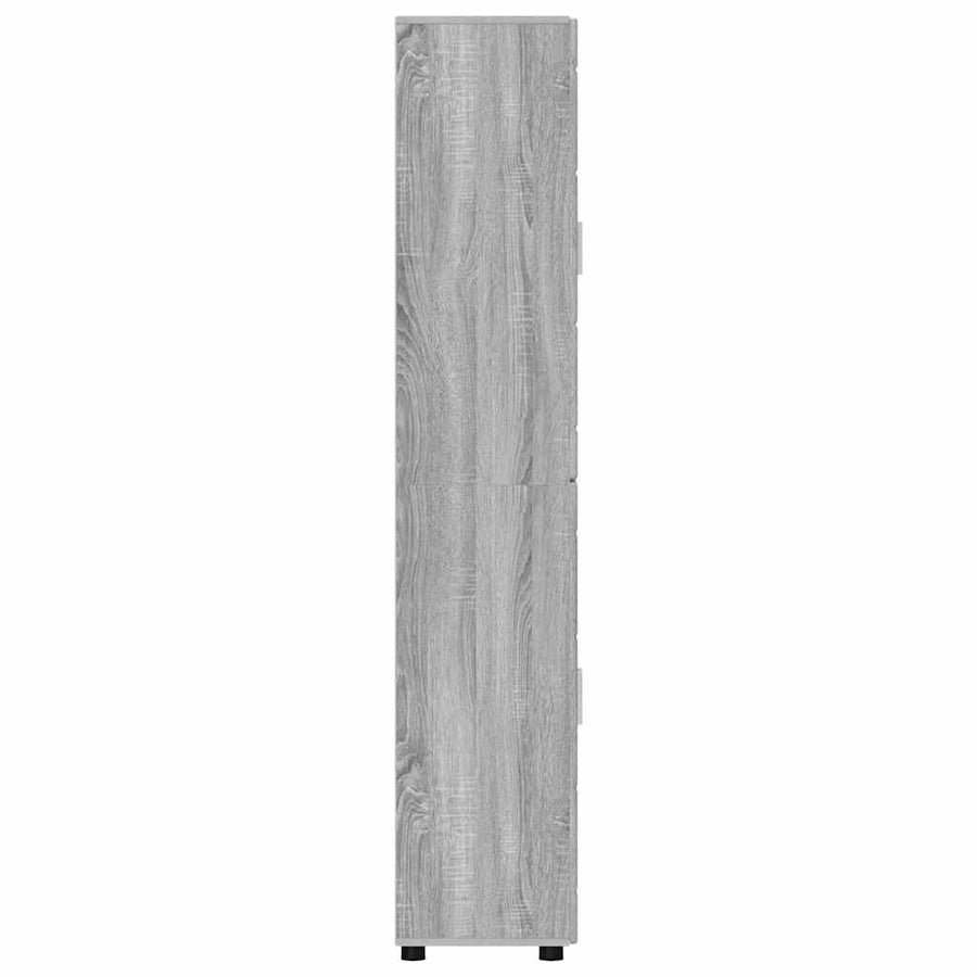 Hoge kast met plank Grijs Sonoma 60 x 35 x 182 cm Bewerkt hout