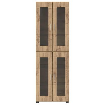 Hoge kast met plank Artisan Eiken 60 x 35 x 182 cm Bewerkt hout