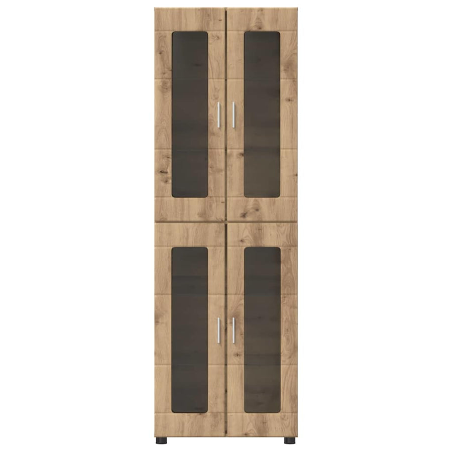 Hoge kast met plank Artisan Eiken 60 x 35 x 182 cm Bewerkt hout
