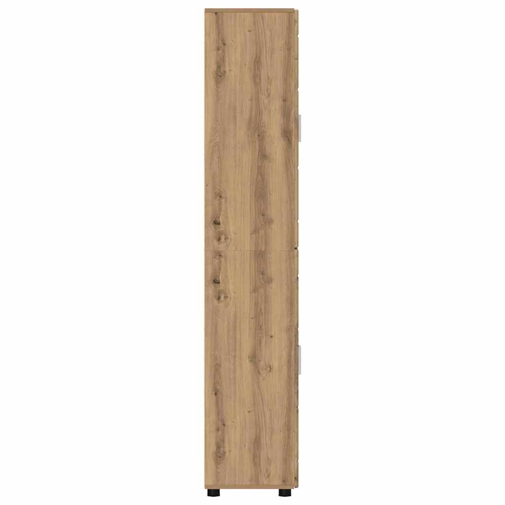 Hoge kast met plank Artisan Eiken 60 x 35 x 182 cm Bewerkt hout