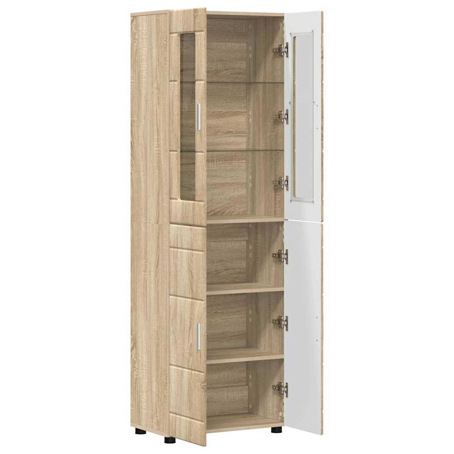 Hoge kast met plank Sonoma Eiken 60 x 35 x 182 cm Bewerkt hout