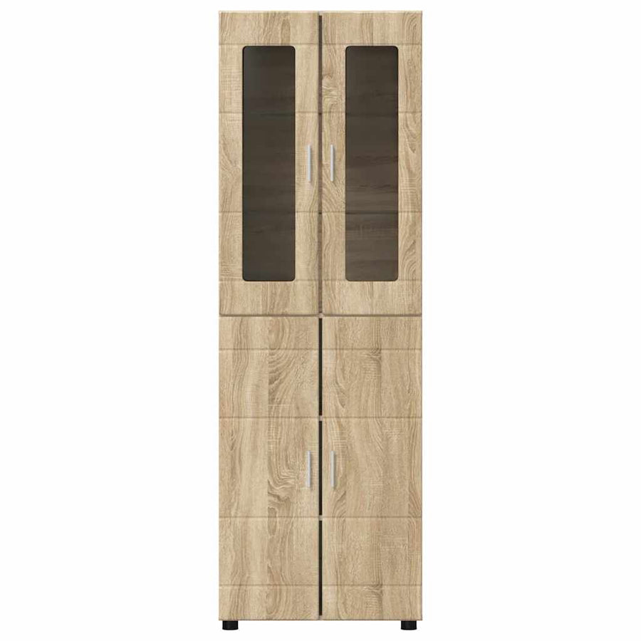 Hoge kast met plank Sonoma Eiken 60 x 35 x 182 cm Bewerkt hout